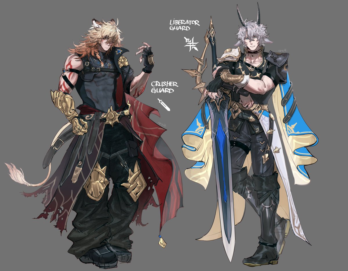 206dih's tweet image. revisiting ampho x arknights AU from last year