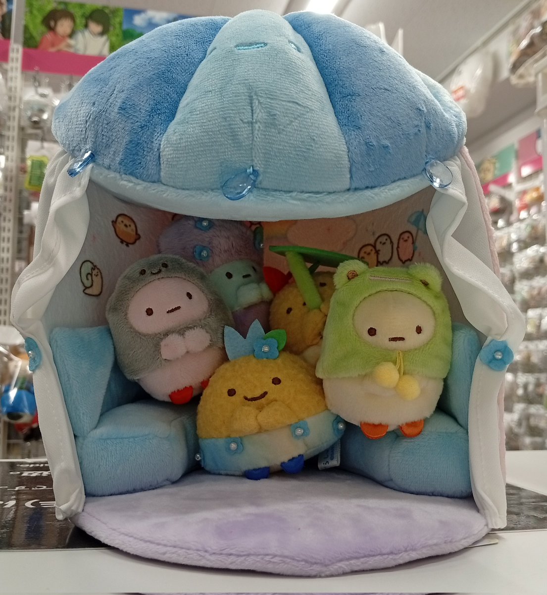 すみっコぐらし　かさのおうち　ファンクラブ　シーンぬいぐるみ 入荷情報】 『#すみっコぐらし』 ファンクラブ限定 「大きな傘のおうち
