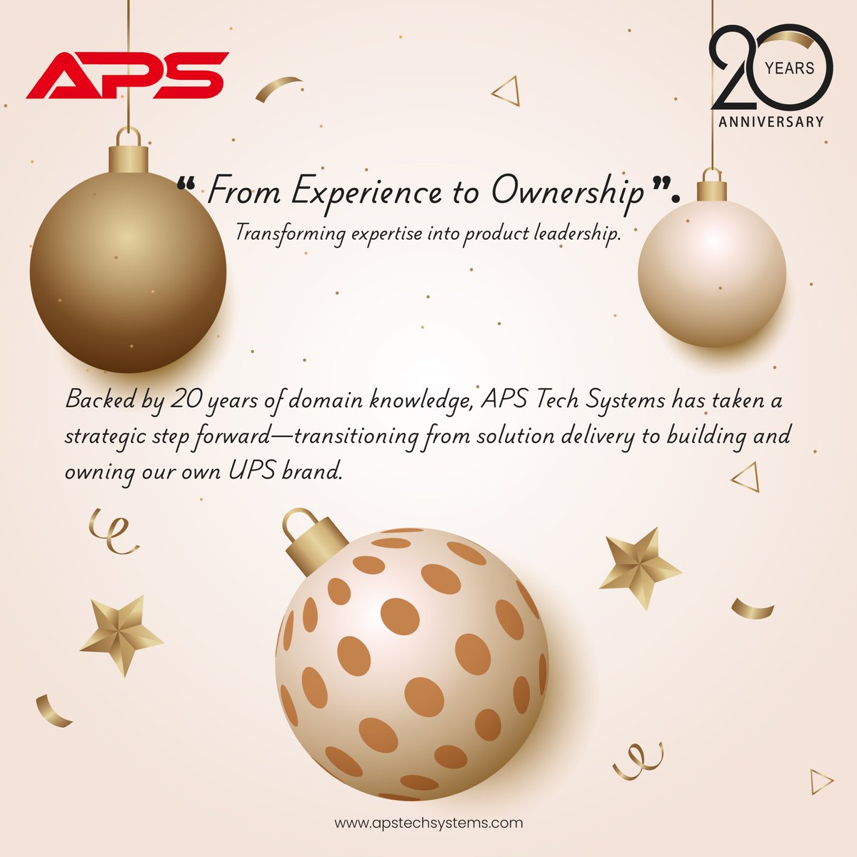 ApsTechSystems1's tweet photo. 20 Years of APS Tech Systems
We sincerely thank all our customers and associates who have been part of this journey. Every interaction, project, and collaboration has contributed to strengthening our capabilities and reinforcing our commitment to disciplined execution.
~Team APS https://t.co/azq0vSJoo1