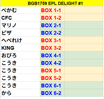 13:30より開始します BGB1759 出た順わけわけ SOCCER 2026 TOPPS