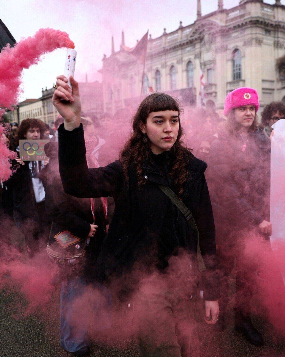 ultras_antifaa's tweet image. #Italy - Anti-fascist students spearheading protests in Milan against ICE and the Winter Olympics.
