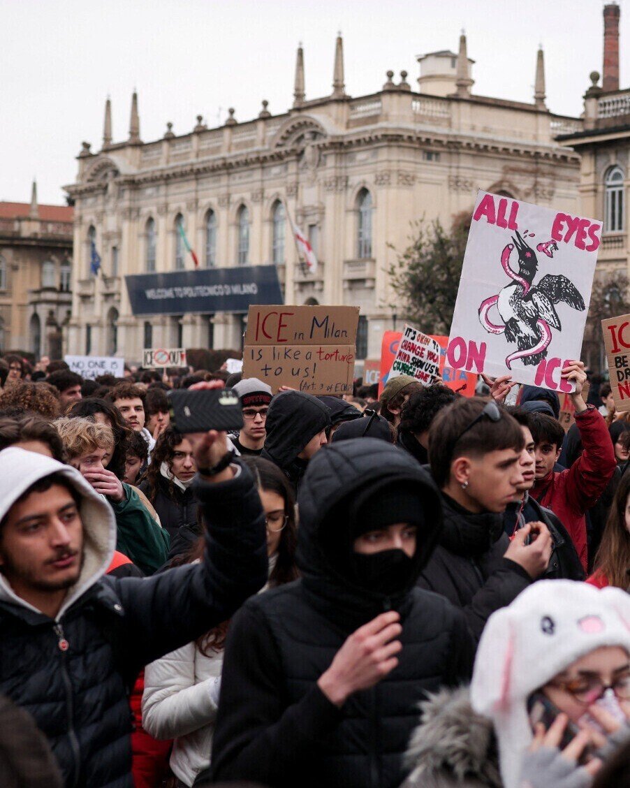 ultras_antifaa's tweet image. #Italy - Anti-fascist students spearheading protests in Milan against ICE and the Winter Olympics.
