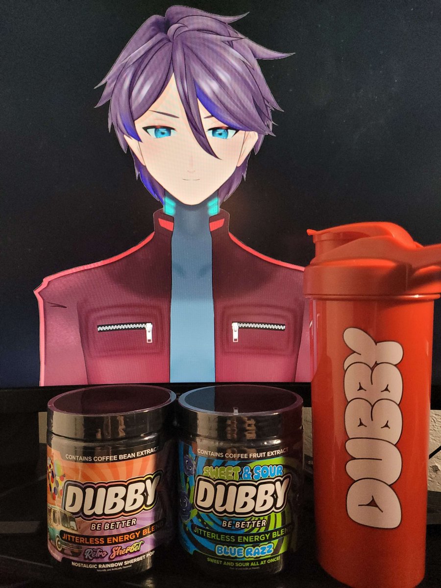 So I got my first tubs from Dubby after starting my partnership. I ordered the Blue Razz since I love sour stuff and the Chef's Choice, which funny enough turned out to be the new flavor Rainbow Sherbert.