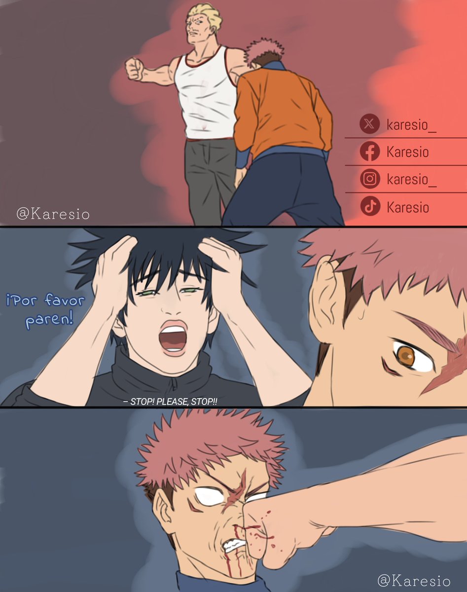 Resumen de la pelea del Hakari vs el Yuujis 
Megumin no soporta ver como le rompen el hocico a su hombre xD 

#Hakari #YuujiItadori #MegumiFushiguro #JJK #JujutsuKaisen #ItaFushi