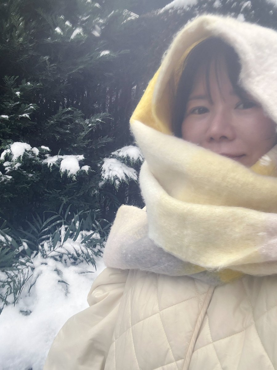hanzakiyoshiko's tweet photo. 東京も雪が舞い、今日はスタジオまでの道のりで５つの雪だるまに出会いました。北海道に合わせて東京でも小さな雪まつりが開催されていました。
そして、今朝もFM NACK5「はんざき畑」HBC「ハンザキラジオ」をお聞きいただきありがとうございました。最も大変な状況にあるひとに合わせて考えられるべき社会でありますように。