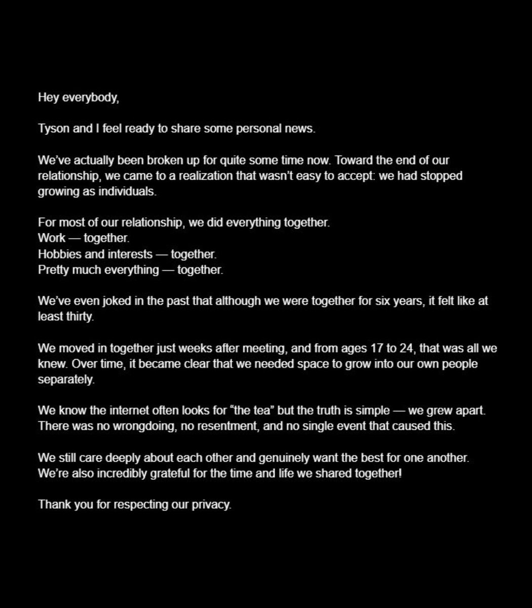 Streamers Kyedae and TenZ have confirmed that they have ended their relationship after six years together