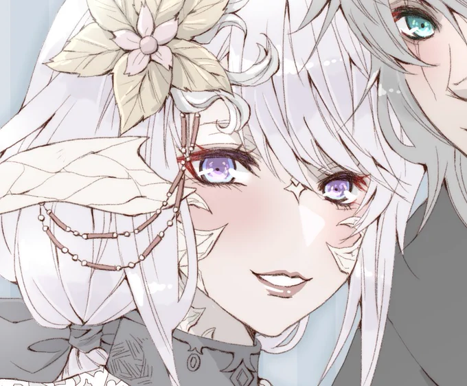 アウラの角も装飾したい。 #FF14