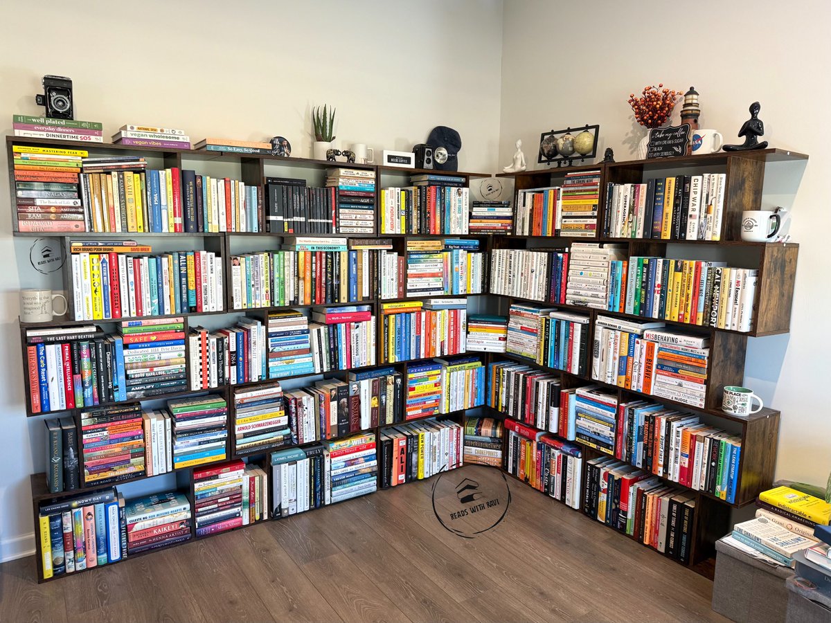 readswithravi's tweet image. “Think not of the books you’ve bought as a “to be read” pile. Instead, think of your bookcase as a wine cellar. You collect books to be read at the right time, the right place, and the right mood.”

— Luc van Donkersgoed