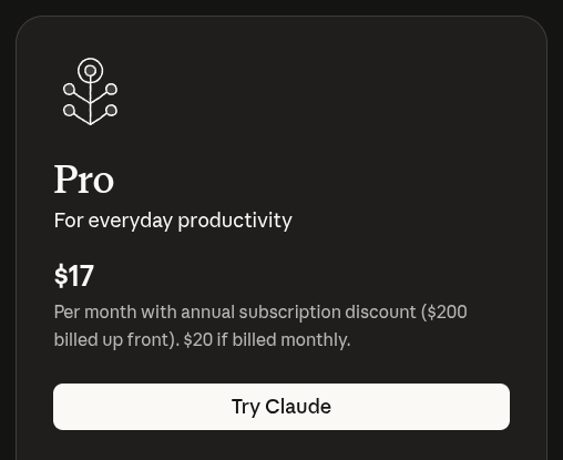 Claude Pro plan looks very interesting!

I’m already using different <a href="/AnthropicAI/">Anthropic</a> Claude models with my GitHub Copilot membership and I really love them.

But I want to go further with Opus and Claude CLI. Is it a good choice? Any suggestions?