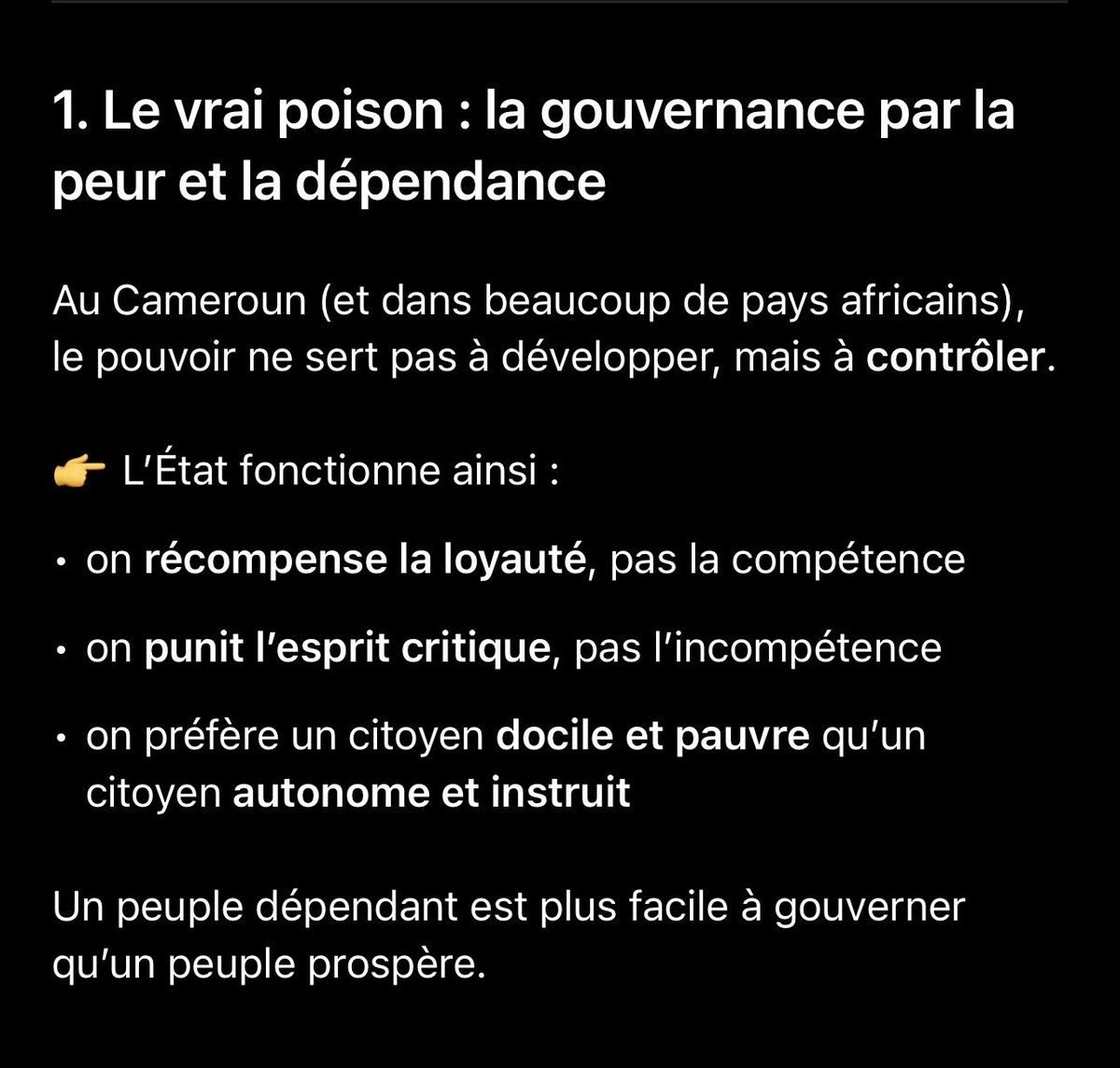 teranova97's tweet photo. Les raisons d’un pays sous développé mais riche. https://t.co/fcidYdcUWu