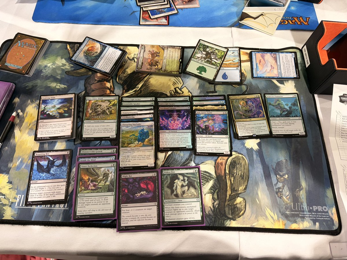 5-3 Spotlight Toronto with this pile, upset with myself since I punted lethal round 2 and made a minor mistake which might have cost me my win-and-in. (Prismabasher hiding behind the command) insane pool but literally opened only one two drop in my colors 😭😭😭