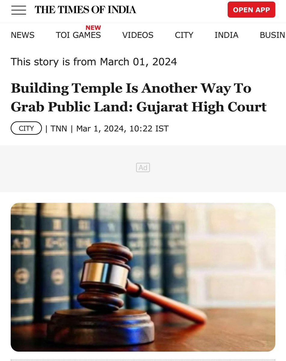 liyana_marzuki's tweet image. KAWAL 

Isu kuil haram bukan di Malaysia je jadi isu. Di India juga. 

Tahun 2024, Hakim Mahkamah Tinggi di Gujarat India sound setepek. “Bina Kuil salah satu cara nak ambil tanah awam”. Dia tolak permohonan masyarakat setempat yang bantah kuil dirampas untuk pembinaan jalan.…