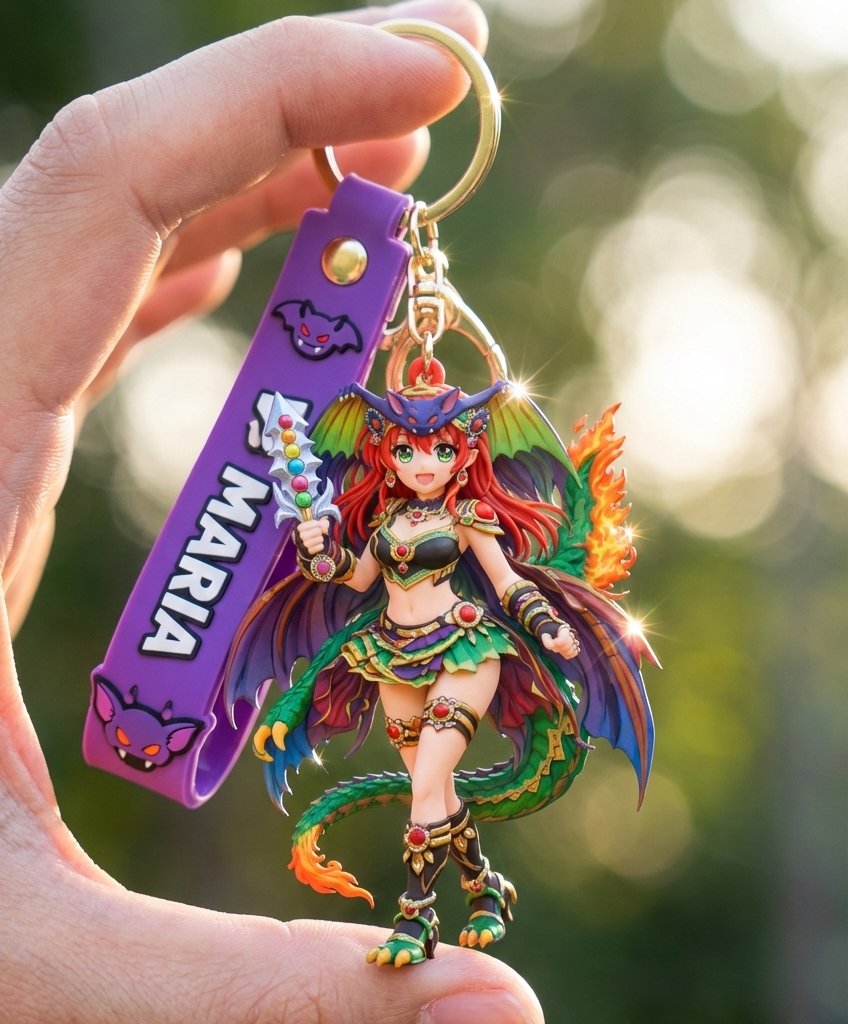 こちらはモデル体型のワンダーマリアをキーホルダー化したものです