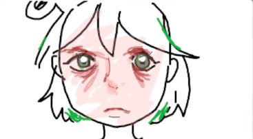 gigi's first thought being to draw her wife but drawing her like this