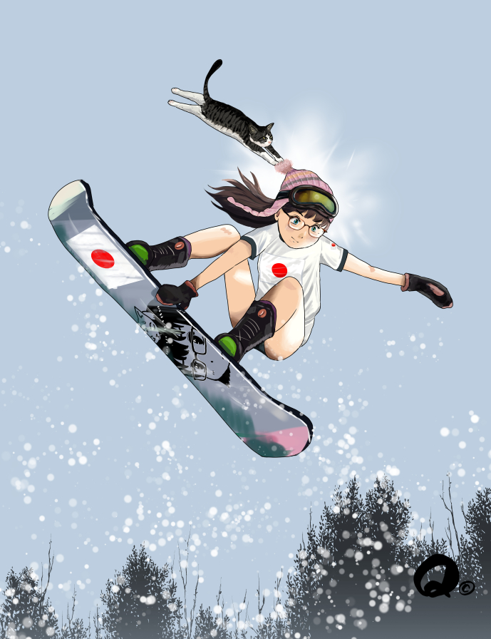 RT @Q98780409: 🥇🥈 おめでと～～🏂 ⬇️4年前の下手くそなイラスト