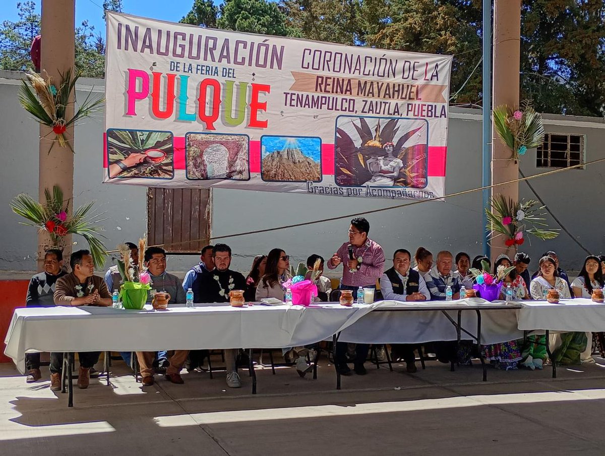 Asistimos a la inauguración de la Feria del Pulque en Tenampulco, Zautla.

Desde el <a href="/Gob_Puebla/">Gobierno de Puebla</a> reafirmamos el compromiso de promover iniciativas que cuidan nuestras tradiciones y generan bienestar para las y los poblanos.

#PensarEnGrande #PorAmorAPuebla