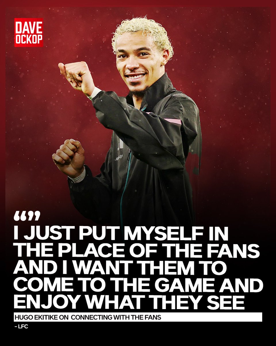 DaveOCKOP's tweet image. Hugo Ekitike:

“When I'm watching football games, I like to watch exciting players because then I really enjoy what I see.”

“So I just put myself in the place of fans and I want them to come to the game and to enjoy what they see. I try to bring that to my game: beautiful plays,…