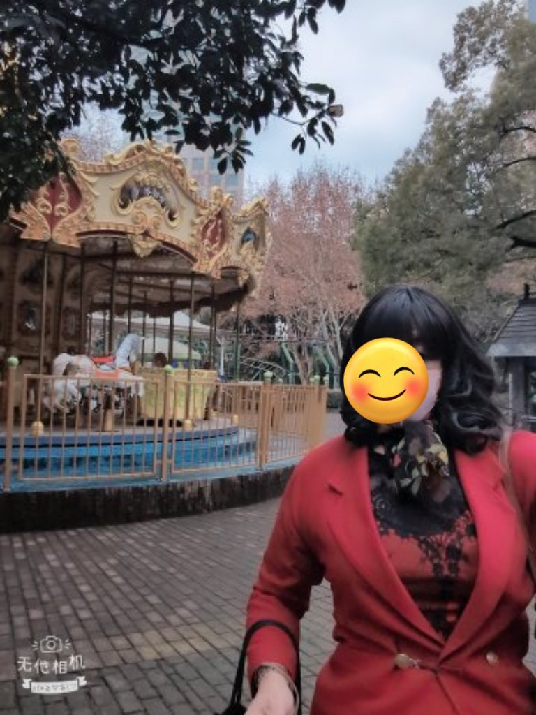 上海世紀公園裡的遊樂場，很多家長會來這邊溜小孩。