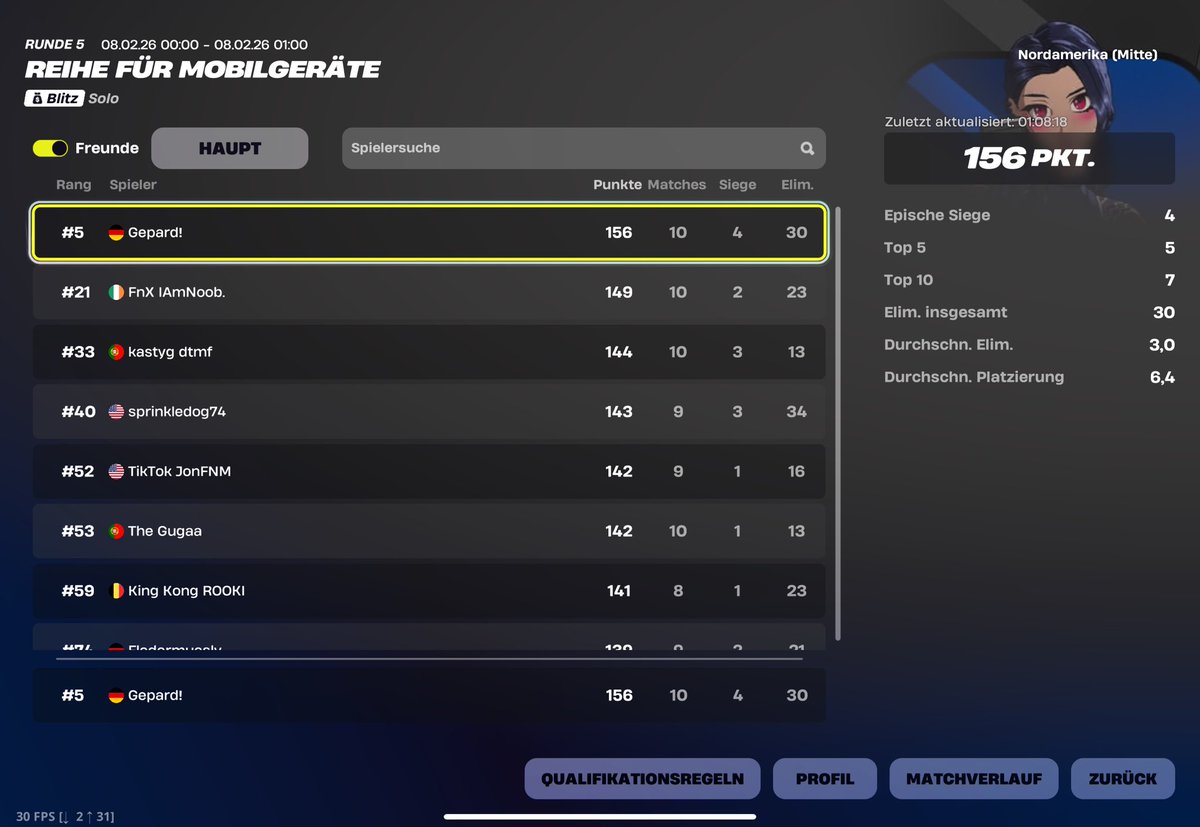 5th NAC Mobile Series Qualifier 

qualed finals again, 3 in a row!