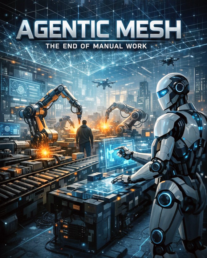 HarisAfzal_'s tweet photo. Manual work is officially dying. 💀 The rise of the #AgenticMesh in 2026 means autonomous AI agents now run entire business cycles. Are you ready for the post-labor era? 🌐
Read more: [https://t.co/6YEoch0uSN]
 #AI #Automation #FutureTech #AgenticWorkflows #trend https://t.co/sz48HOuPV7