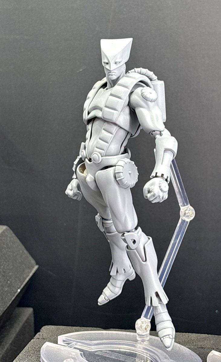 medicos_et_j's tweet image. 【#WF2026W 展示情報】

原型展示中！

「『THE WORLD』
オレだけの時間だぜ」

『ジョジョの奇妙な冒険 第7部
スティール・ボール・ラン』

超像可動
「THE WORLD」

物語終盤のジョニィとの戦いを再現可能な
差し替え足パーツや
ディエゴのハンドパーツも付属！

#jojo
#ジョジョ
#超像可動
