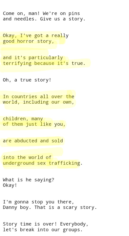 AmicableSavage's tweet photo. Paul Rudd 
2008's Role Models
Scary Story Campfire Scene

Truth in the movies, lies in the News https://t.co/ZNOFIbvcYk