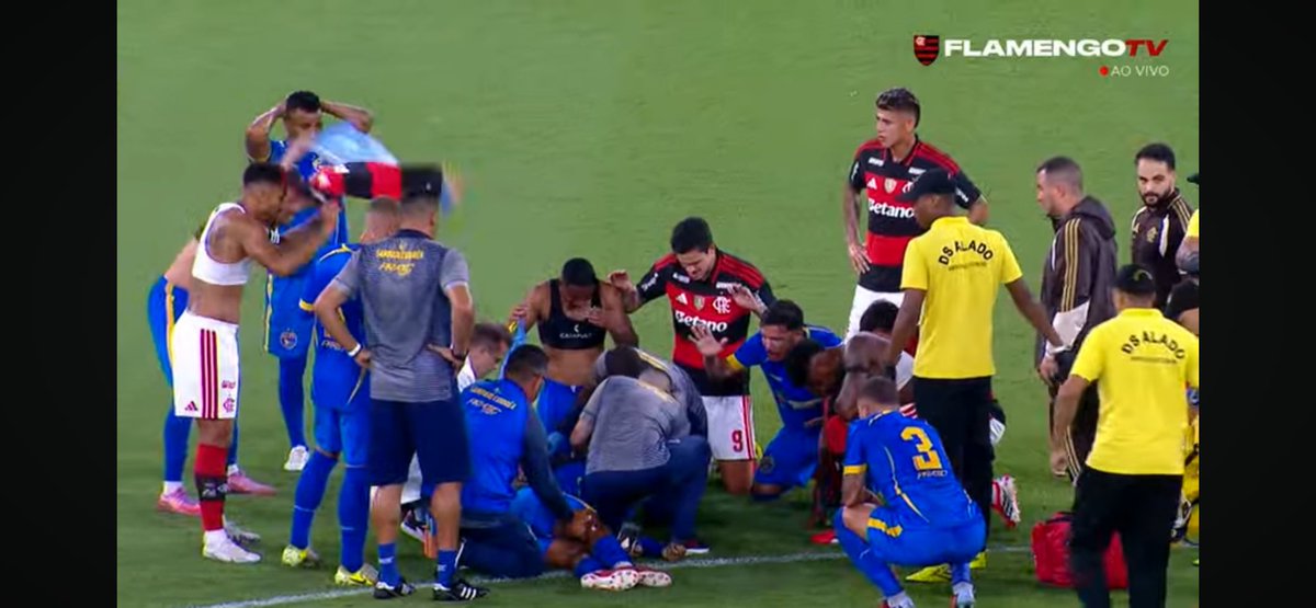 Que imagem forte, pqp. 
Que não seja nada grave