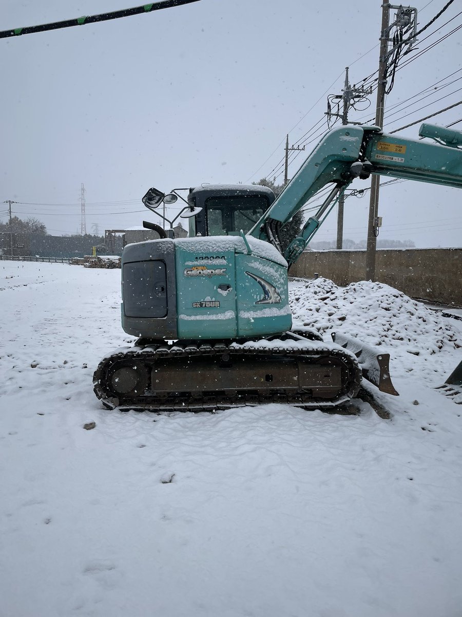 ユンボちっちぇーし雪だし　で終わる気がしない