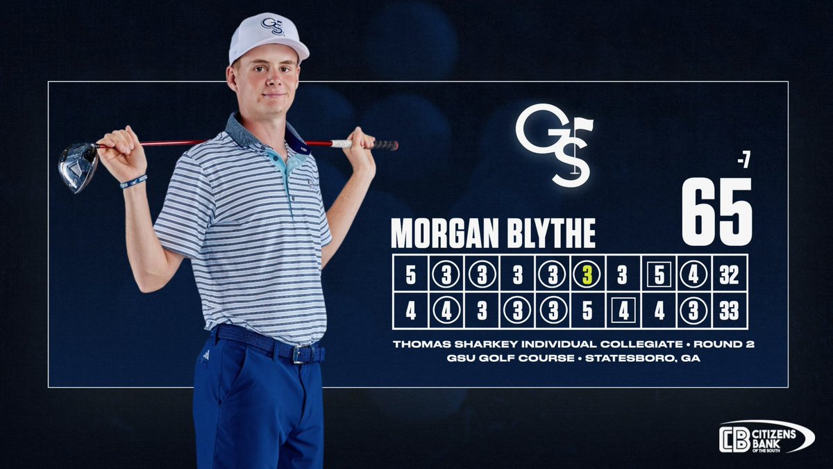 Have an afternoon, Morgan 👏

<a href="/MorganBlythe3/">Morgan Blythe</a>’s 65 in the Sharkey second round was the lowest by an Eagle this year. 

#HailSouthern