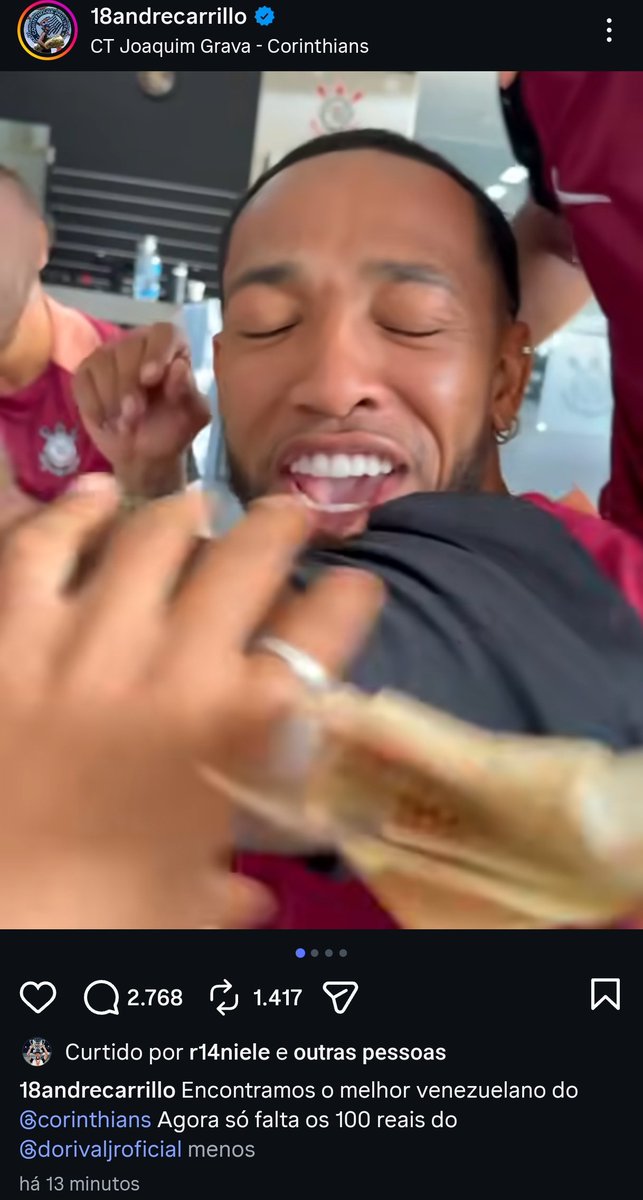 Até o Dorival ele marcou, mas é um arrombado kkkkkk