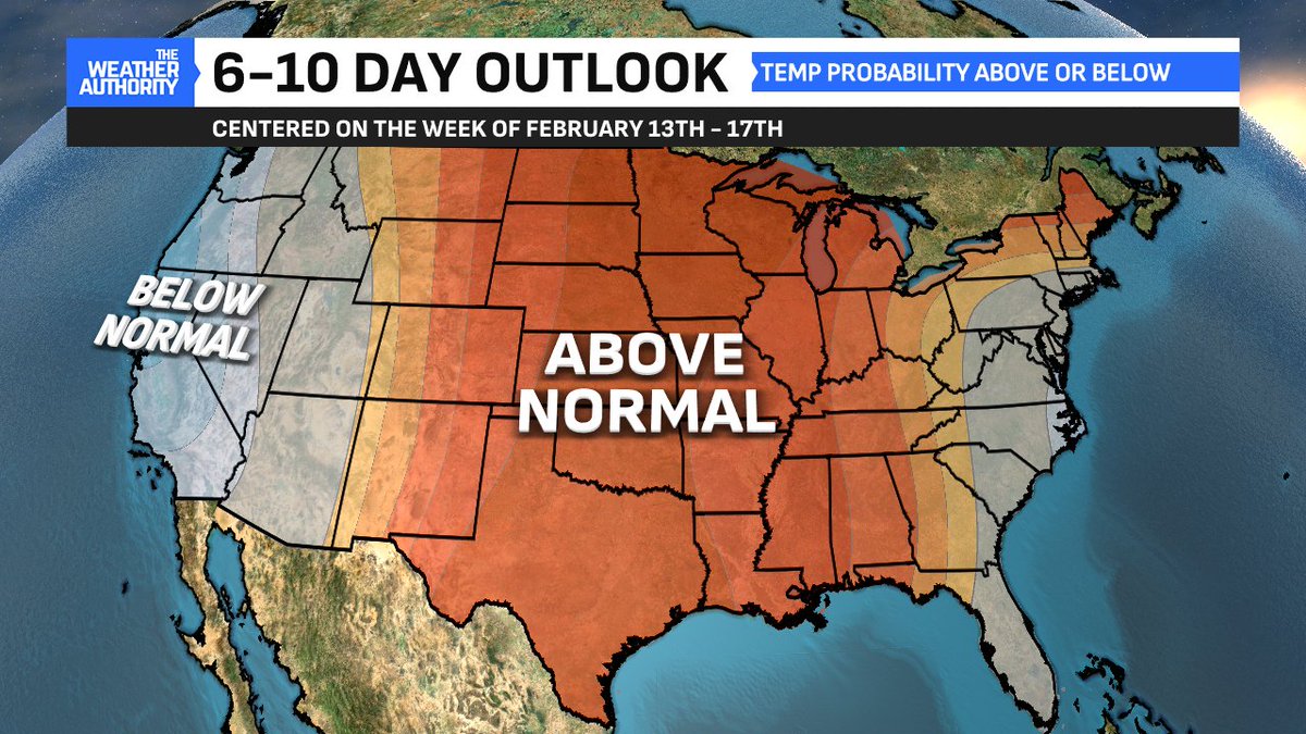 Sick of the cold????🥶 Well, upper-level ridging(High Pressure) will settle in for the next 2 weeks. This will allow above-normal temperatures across the country. Here in Indiana as early as Monday and can get back into the 40s!!!!😎