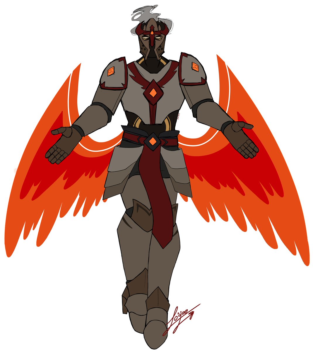 Logan_is_here_'s tweet image. The archangel of the Netherite (Concepto)
#farfadoxfanart