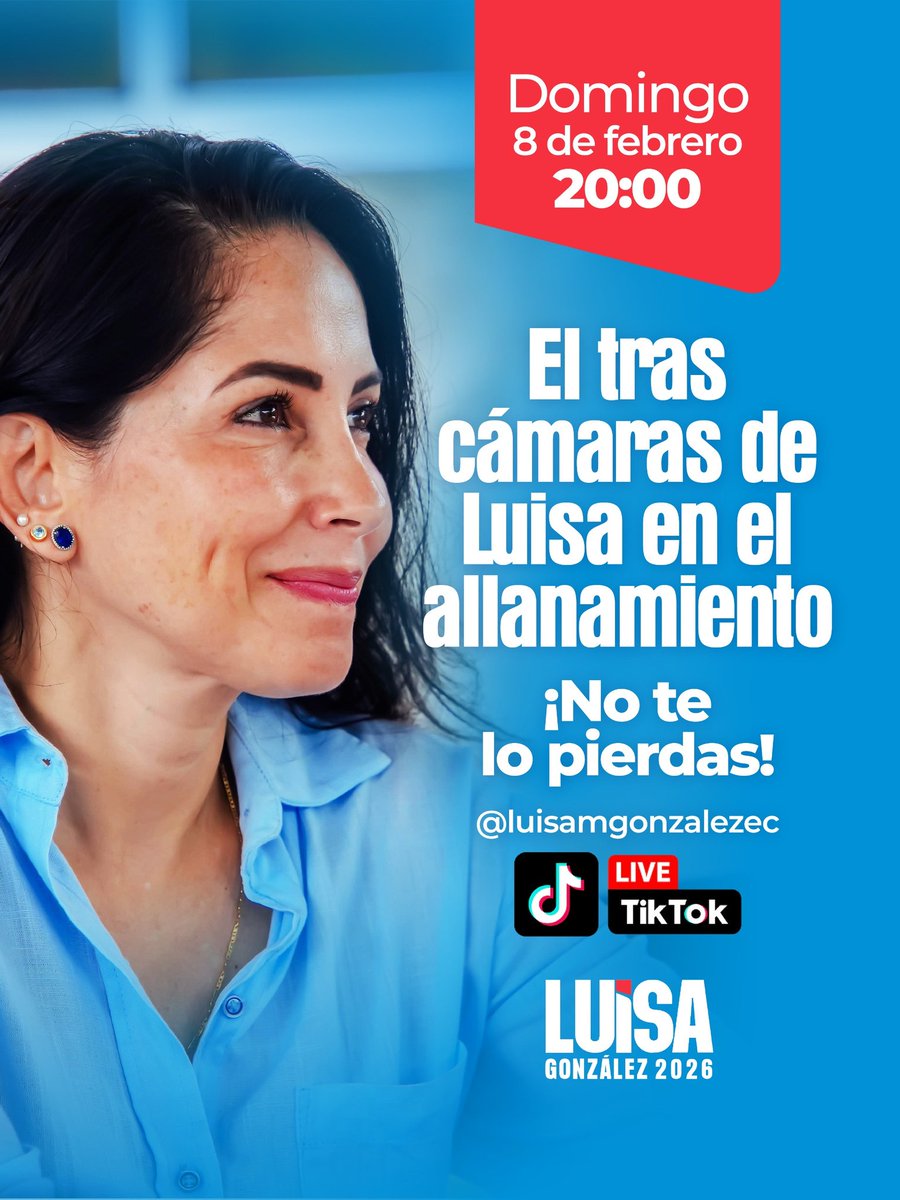 Este domingo 8 de febrero a las 20:00 estaré en vivo por TikTok para contarles el tras cámaras del allanamiento.