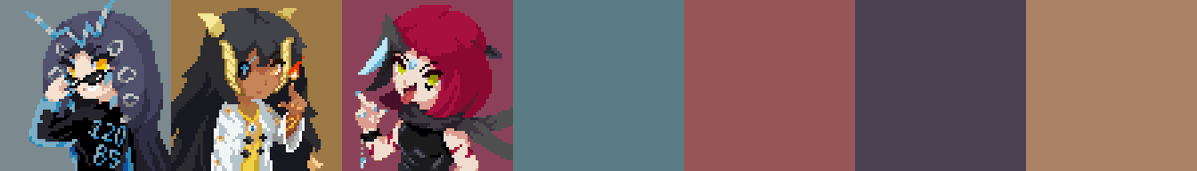 human versions of the rejuv team, pixel portrait edition

3 - weavile (shiny)