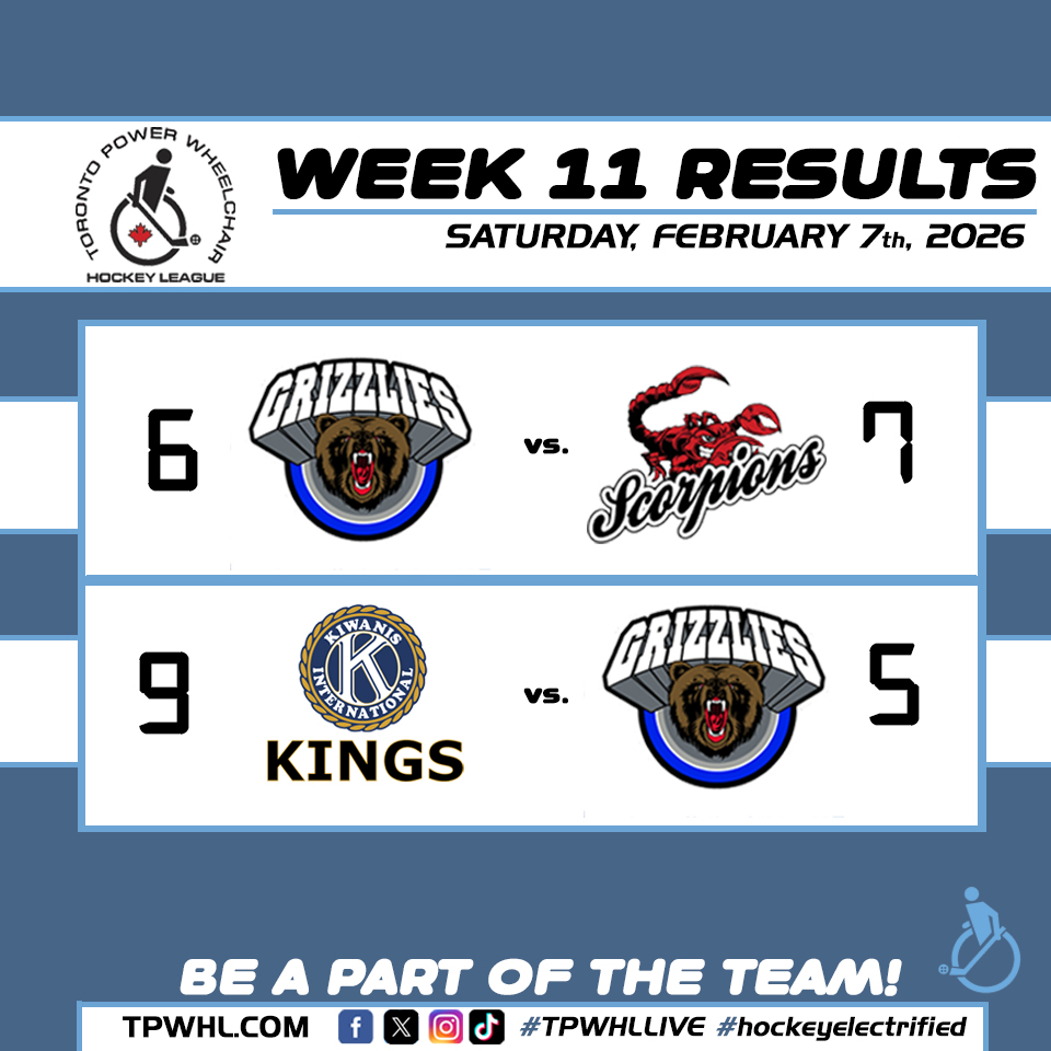Here are the Results from Week 11 action! Check the website (tpwhl.com) for all games &amp; stats info...
 #TPWHLLIVE #hockeyelectrified