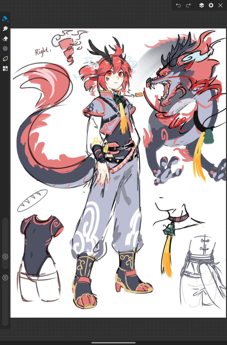 qiukuiQK's tweet image. #重音テト 
wip.
🐉，有人喜欢这个设计吗