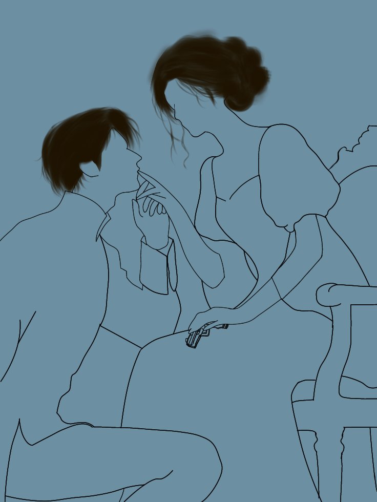 callme_im's tweet photo. Awalnya bikin digital art buat cerita di Wattpad aku sendiri.
Tapi, setelah baca Damian karya Ezra San. Visual yg aku buat kayaknya cocok buat 2 sejoli Tina &amp; Dami.
I'm waiting for the novel.
#damian #wattpad #Ezrasan #christinablack #theshittykeen https://t.co/IE3msJeUbP
