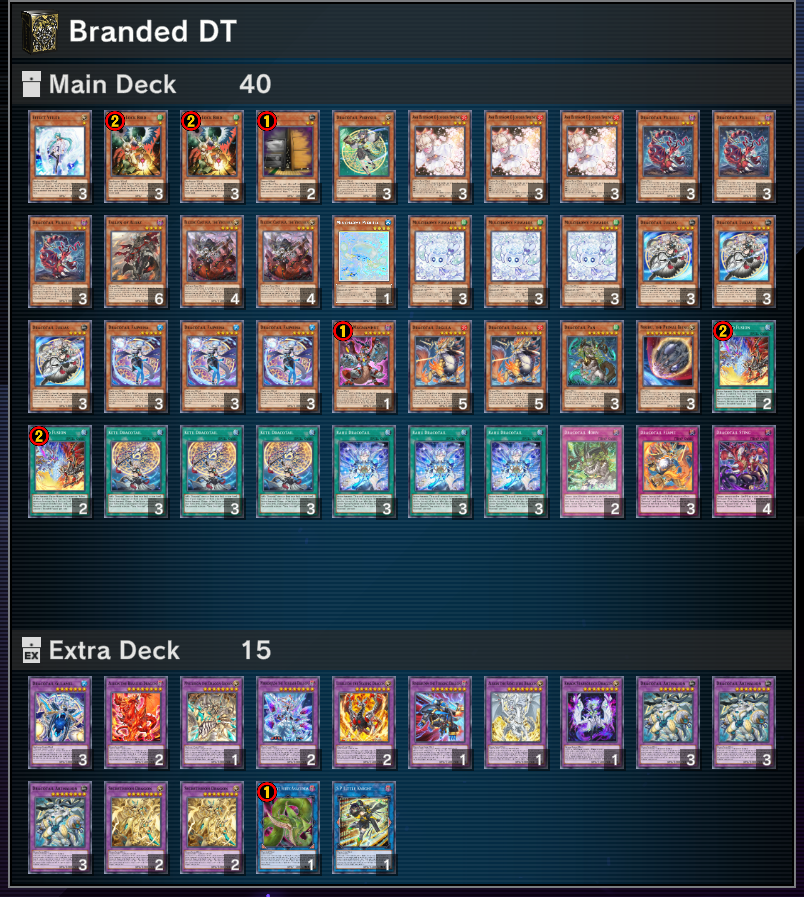 KSLvD's tweet photo. 7-2 in today's Master Duel Deck Masters Cup (10 swiss rounds) with Branded Dracotail. I thought it was 9 rounds and didn't check in for the final one🤡 https://t.co/A8SEbKNwDO