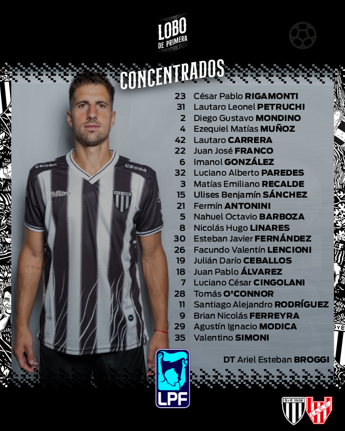 GimnasiaMendoza's tweet photo. 📝 CONVOCADOS

➡️ Estos son los futbolistas citados por nuestro entrenador, Ariel Broggi, para enfrentar a @InstitutoACC   por la 4° fecha del Torneo Apertura de la @LigaAFA, este domingo a las 22.15 horas en el Estadio Víctor Antonio Legrotaglie.

#VamosLobo💪🏻🐺 https://t.co/i6zB2ZoXVY
