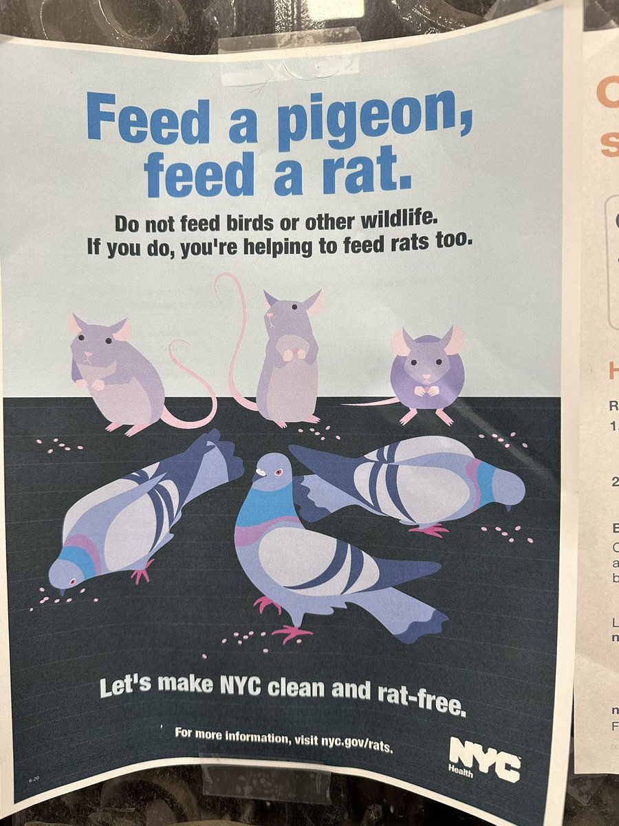 What an extraordinarily stupid &amp; heartless poster <a href="/nycgov/">City of New York</a> created💔Saw it for the first time in my NOHO building. Did <a href="/NYCMayor/">Mayor Zohran Kwame Mamdani</a> approve this⁉️If so, most disappointing. Reveals a hard heart toward NYC’s suffering creatures💔Thankfully I have a compassionate CM <a href="/HarveyforNY/">Harvey Epstein</a>💚