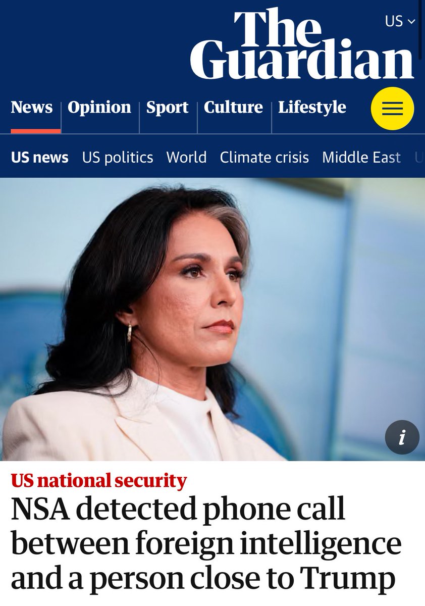 Like Russiagate &amp; the impeachment hoaxes, this attack on DNI Gabbard follows the same pattern - non intel presented as intel, leaked to Dems in Congress &amp; media by a dem operative lawyer to set the narrative.

They’re after her b/c she’s effectively fighting the deep state.