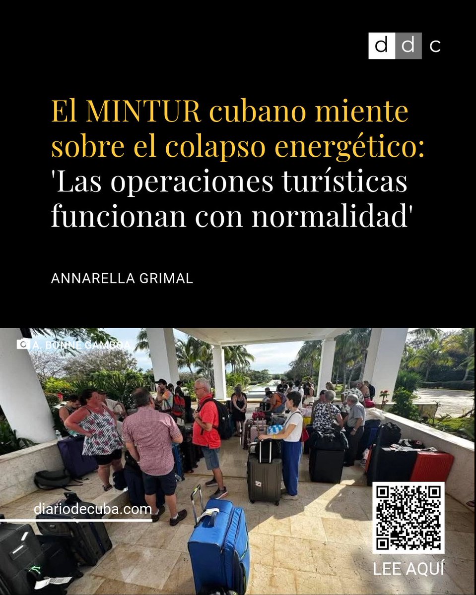 En una nota en inglés difundida por el perfil del MINTUR en Facebook y firmada por la Oficina de Turismo de #Cuba en Reino Unido, las autoridades de la Isla aseguran que los hoteles son energéticamente autosuficientes, cuentan con generadores y combustible asegurado, y que el