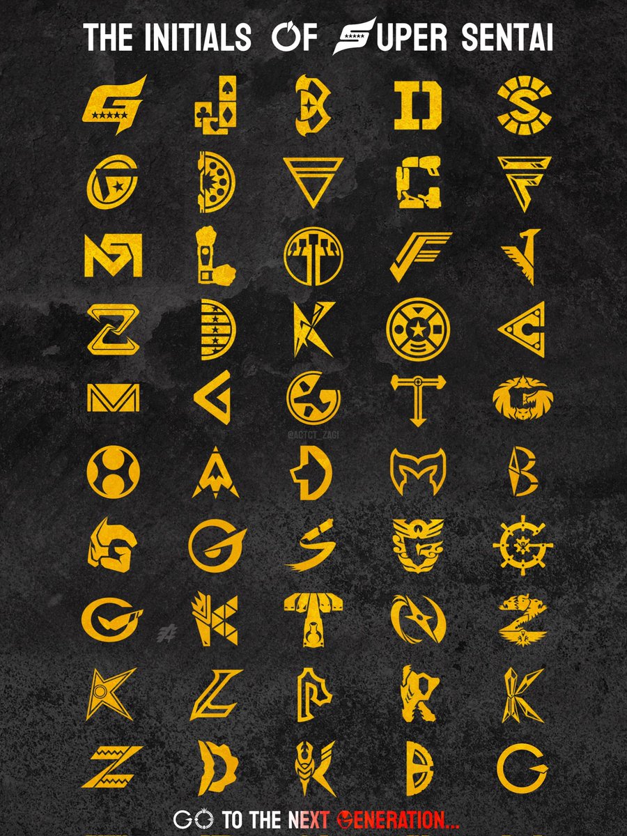 全スーパー戦隊のイニシャルをロゴにした

#ゴジュウジャー