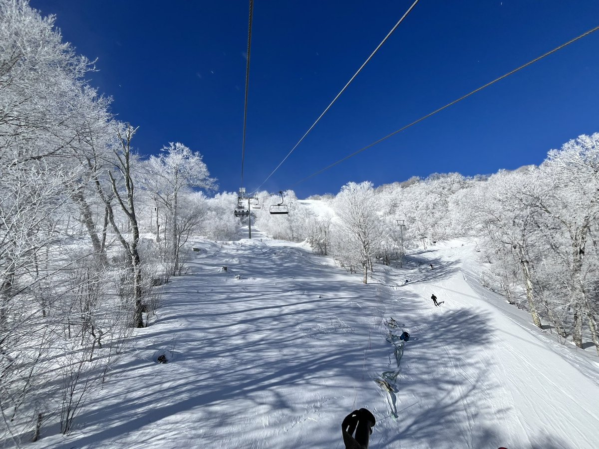 AlConklin's tweet photo. Windy &amp; cold (16°F, base, 10° summit) but sun-filled skies and a great day of skiing at Sugar Mountain, North Carolina with Mick Phillips, @PConklin_10 &amp; @Jake_Crowley1. #ncwx #cltwx #scwx @SkiSoutheast https://t.co/6m8SdZRjsO