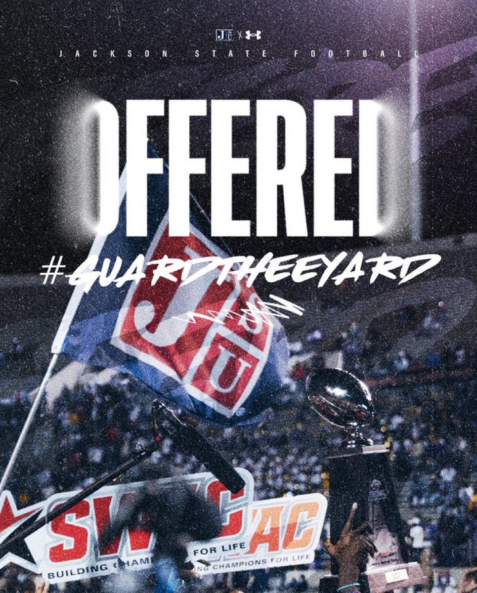 After a great call with @esaiasguthrie ,We are blessed to be  re-offered by <a href="/gojsutigersfb/">Jackson State Football</a> .  
@esaiasguthrie <a href="/Coach_JNance/">Jack Nance</a>
<a href="/TheRealJavJones/">TheeCoachJavancyJones</a> 

<a href="/DezBlackCoach/">Dez Black</a> <a href="/Coach_Bragg/">Jacob Bragg, M.Ed.</a> 
<a href="/coach_u87/">Coach Urgelles</a>