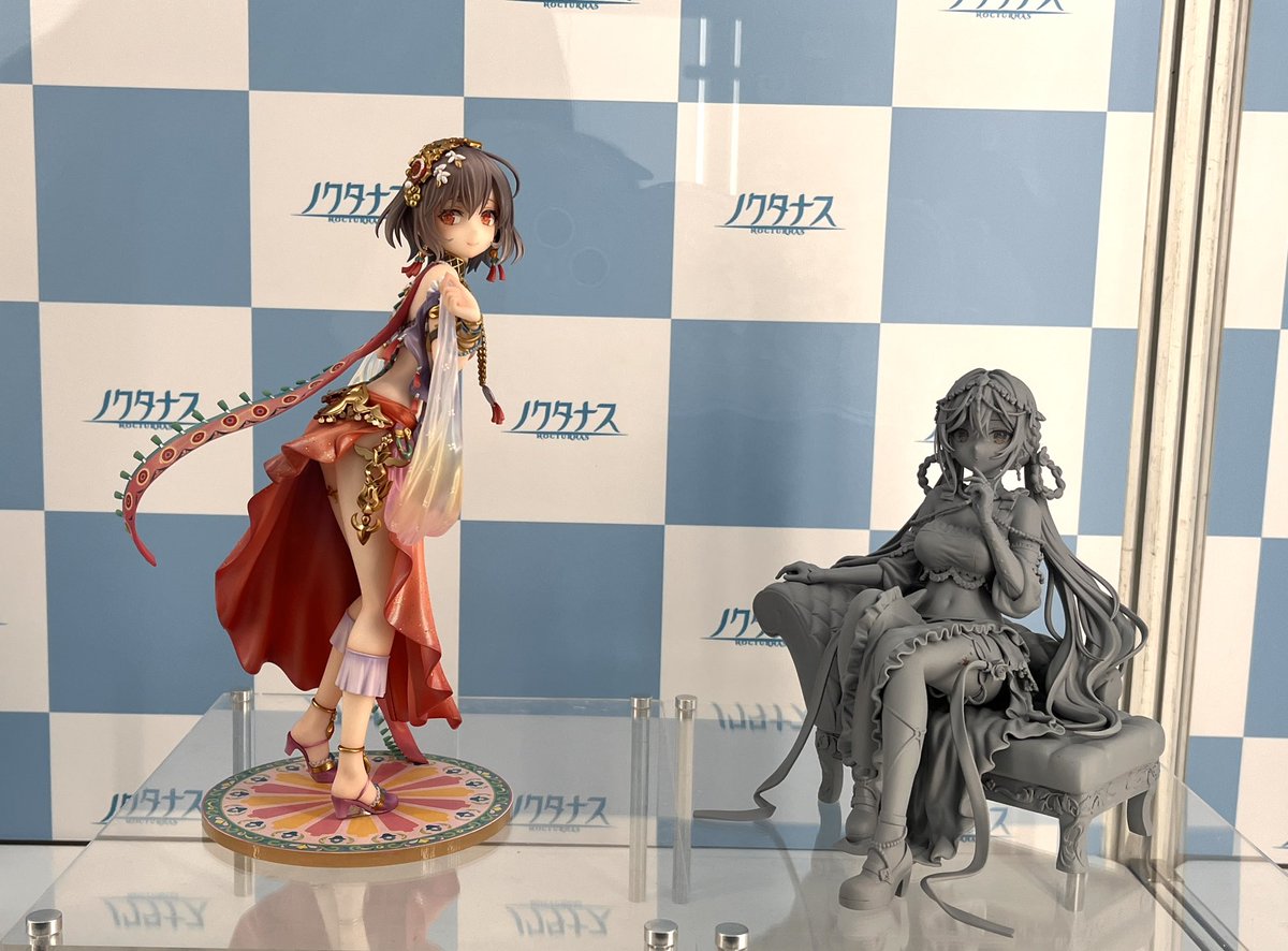 🧡#WF2026W 展示情報🩷
ももこ先生より、
・ 「手のひらの踊り子」彩色原型
・「traumerei」原型
展示中です！
#あみあみホビーキャンプ （8-15-01）
#ノクタナス コーナーまでお越しください🎶
 
#あみキャンWF2026冬 #ワンフェス2026冬