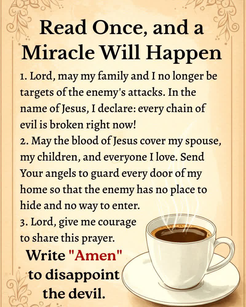 Do not ignore the power of this prayer