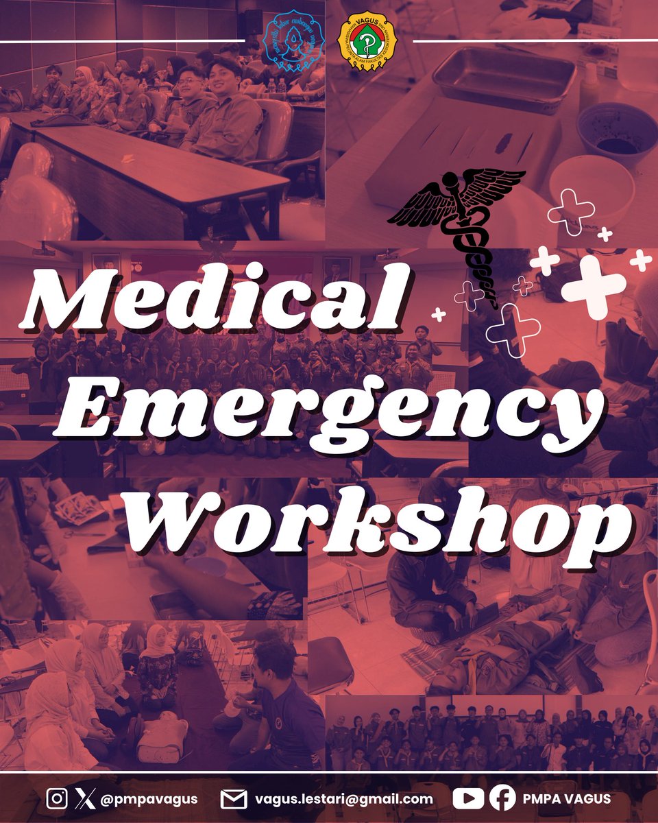 pmpavagus's tweet photo. [Medical Emergency Workshop 2025]
🩺 Empowering Medical Heroes of Tomorrow 🌿

Kegiatan ini diharapkan dapat menambah wawasan dan kesiapsiagaan peserta dalam menghadapi situasi genting di sekitar kita, baik di alam terbuka maupun kehidupan sehari-hari. https://t.co/ztXAzoG5jN