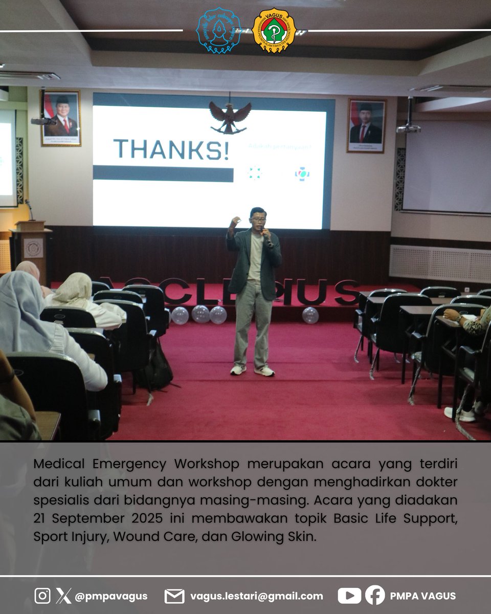 pmpavagus's tweet photo. [Medical Emergency Workshop 2025]
🩺 Empowering Medical Heroes of Tomorrow 🌿

Kegiatan ini diharapkan dapat menambah wawasan dan kesiapsiagaan peserta dalam menghadapi situasi genting di sekitar kita, baik di alam terbuka maupun kehidupan sehari-hari. https://t.co/ztXAzoG5jN