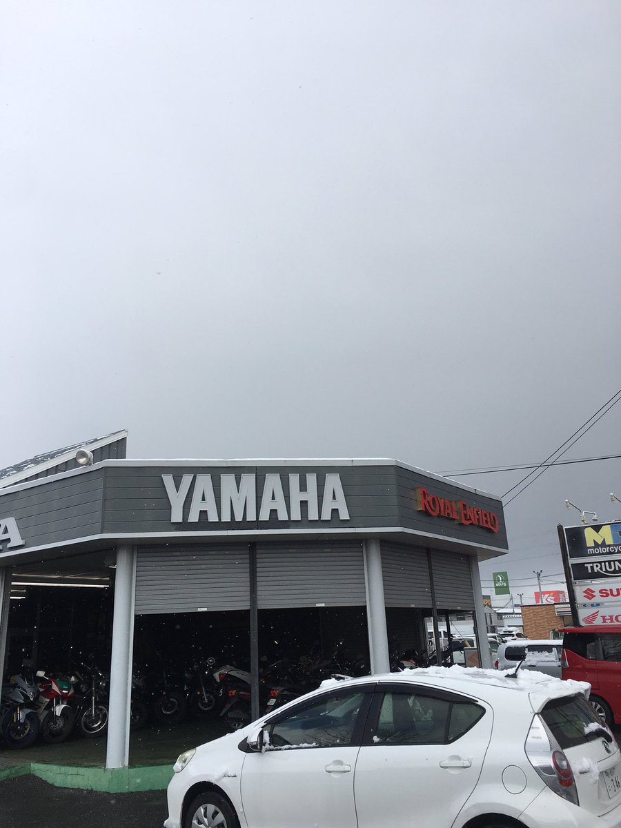 mdmotojp's tweet photo. 昨日の夜はもう大丈夫かと思いましたが朝起きてびっくりしましたね〜

そんな中、車両も出せない状況ですが、エムディーモーターサイクルス茂原店(ロイヤルエンフィールド千葉茂原)は営業中です！

来られる方はお気をつけてご来店下さい！ https://t.co/y6fnxLKfdk